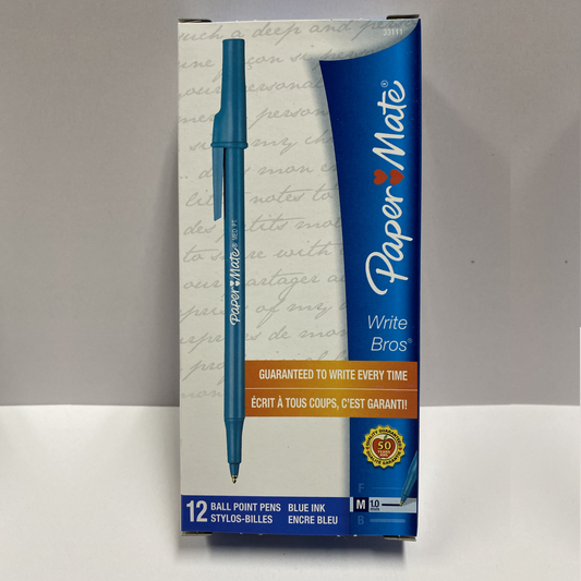 Ball point pens Medium 1.0mm Blue - Paper Mate (12 Pack)