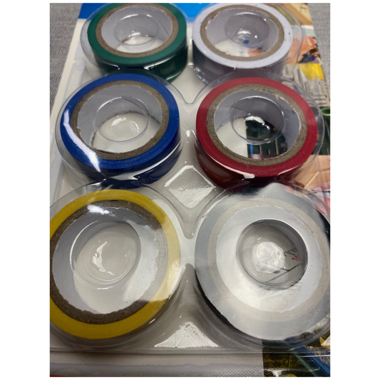 Electrical Tape 6 Colours 18mm x 7m PVC Tape