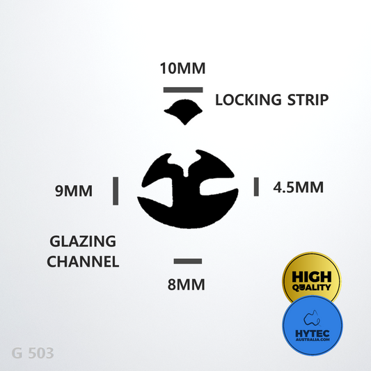 GLAZING CHANNEL RUBBER - CHOOSE SIZE