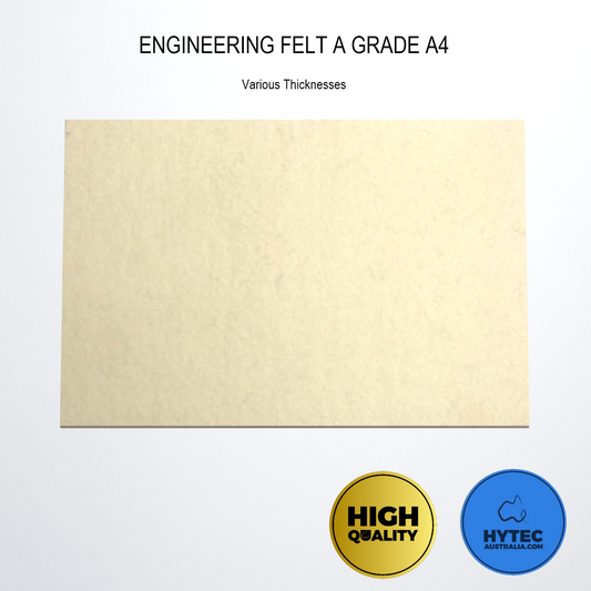 Engineering Felt 100% Wool Natural Colour A Grade A4