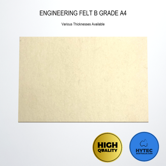Engineering Felt 100% Wool Natural Colour B Grade A4