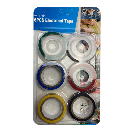 Electrical Tape 6 Colours 18mm x 7m PVC Tape