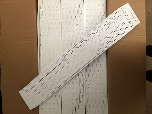 CORRUGATED (ROMA) ROOF EAVE INFILL STRIPS - WHITE